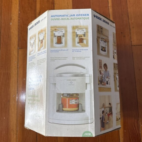 Black & Decker Lids Off Automatic Electric Jar Opener JW200 Open Box Tested NOS - Picture 5 of 7